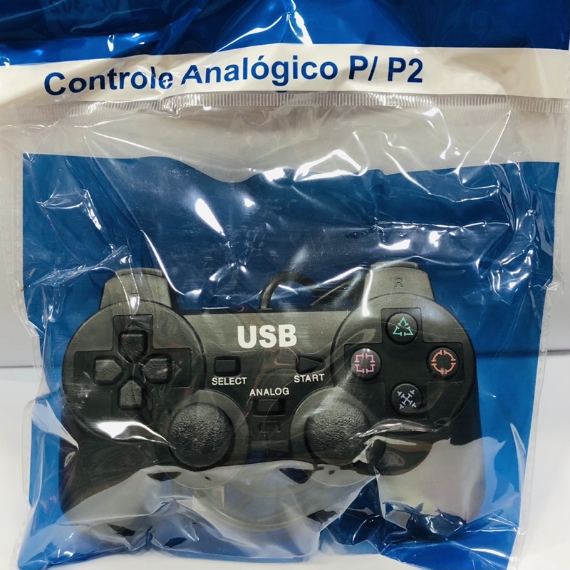 Controle joystick USB games retro computador PS2 Raspberry KAP-2UY