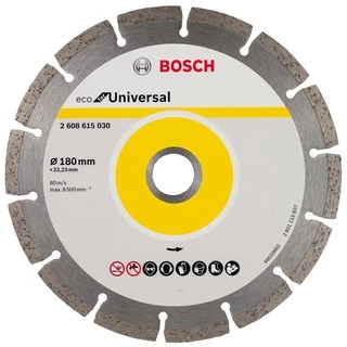 Disco Diamantado 180mm Bosch ECO for Universal para Construção Segmentado - 7.7/8"