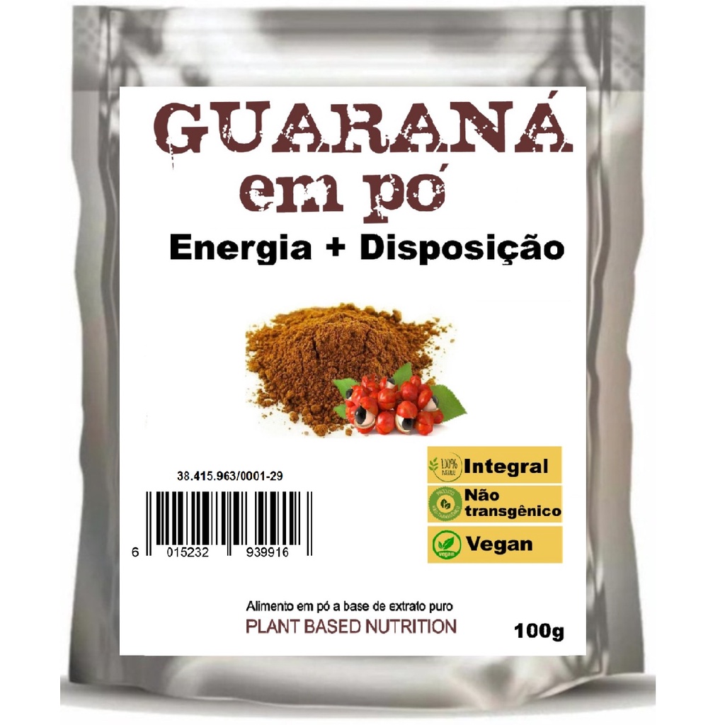 Guaraná Em Pó Puro 100g | Shopee Brasil