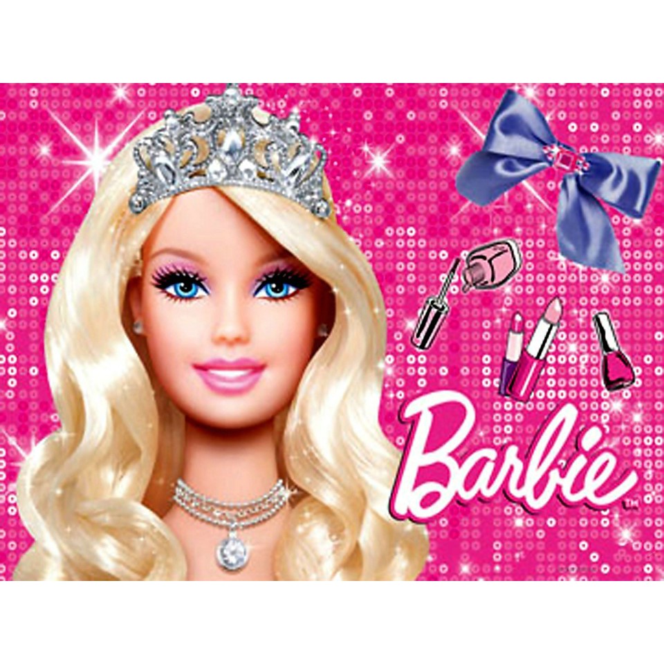 Bolo da Barbie, Retangular, Topper, Chantilly, 8anos