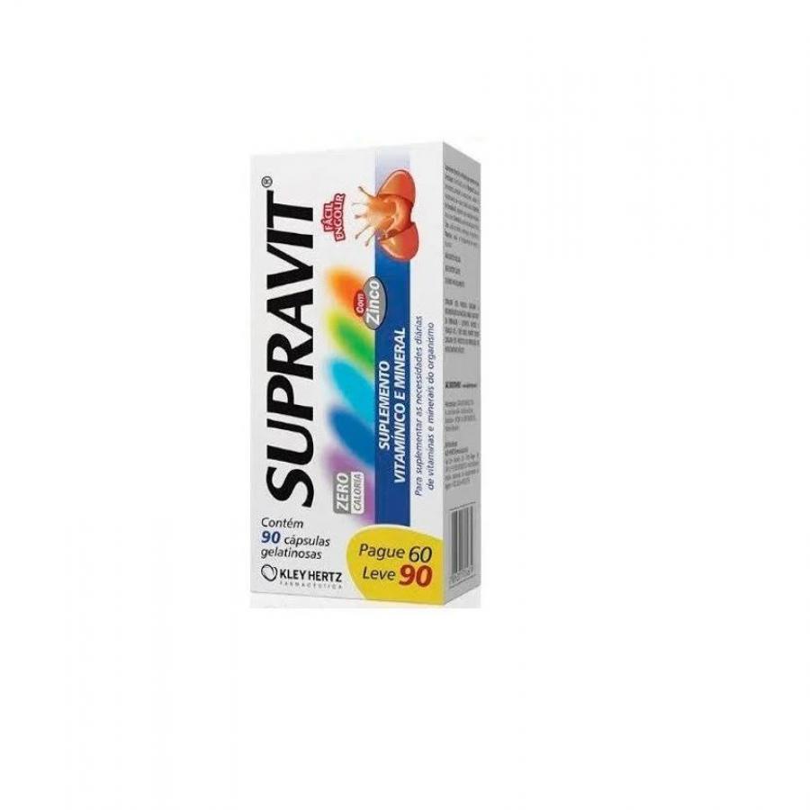 supravit com zinco 90 capsulas gelatinosas | Shopee Brasil