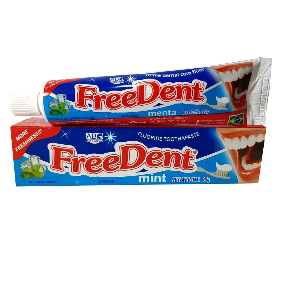 Pasta de dente freedente Menta 90 gramas. | Shopee Brasil