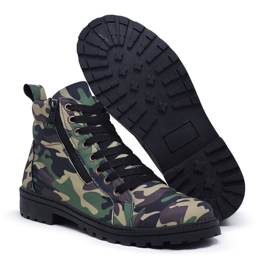 Coturno store camuflado feminino