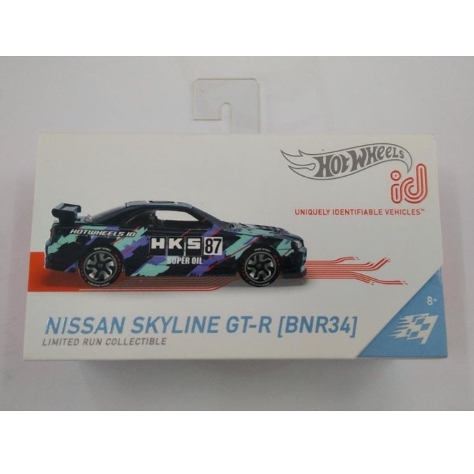 Carrinho de brinquedo Hot wheels Nissan Skyline HKS 87 GT-R BNR34 Metal Plastico fundido 