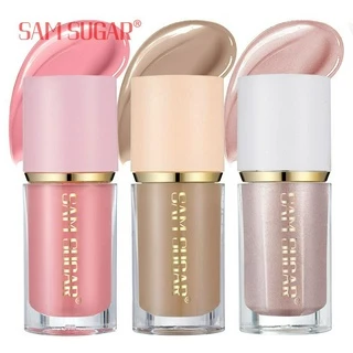 Sam SUGAR Sombra Tridimensional Líquida Reparadora de Alto Brilho Sombra Tridimensional Multifuncional de Pérola Mate Brilhante Blush Líquido Brilhante