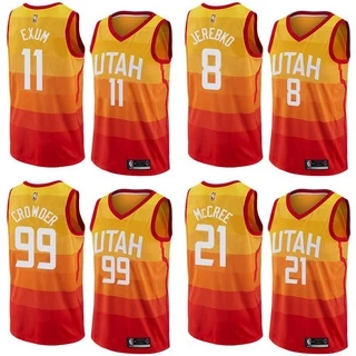 Nova Camisa Nba Utah Jazz Exum Jerebko McCree Crowder Clássico De Basquete Colete Esportivo City Edition a