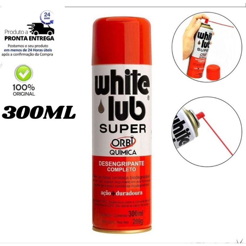 Desengripante Spray Antiferrugem Anticorrosivo Wite Lub 300ml Grande