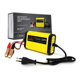 Carregador Bateria Fonte Automotiva 2A Inteligente 12v Bivolt