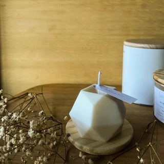 Vela aromática decorativa - vela geométrica