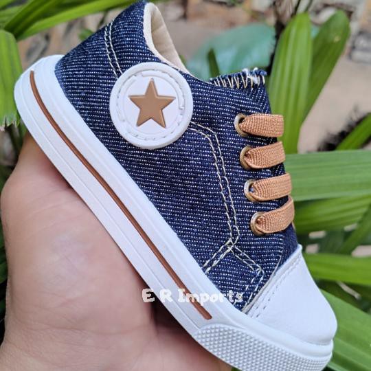 Tenis all store star infantil jeans