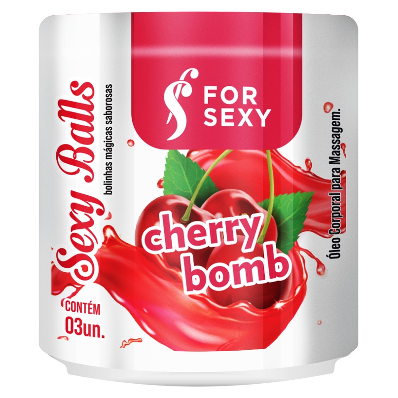 Bolinha Explosivas Sexy Balls Sabores Ice For Sexy 3 Bolinhas Por Embalagem Sabor Cherry Bomb 