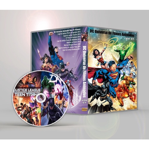 Dvd Coleção Dc Universo Animado Competo Todos Os 16 Filmes