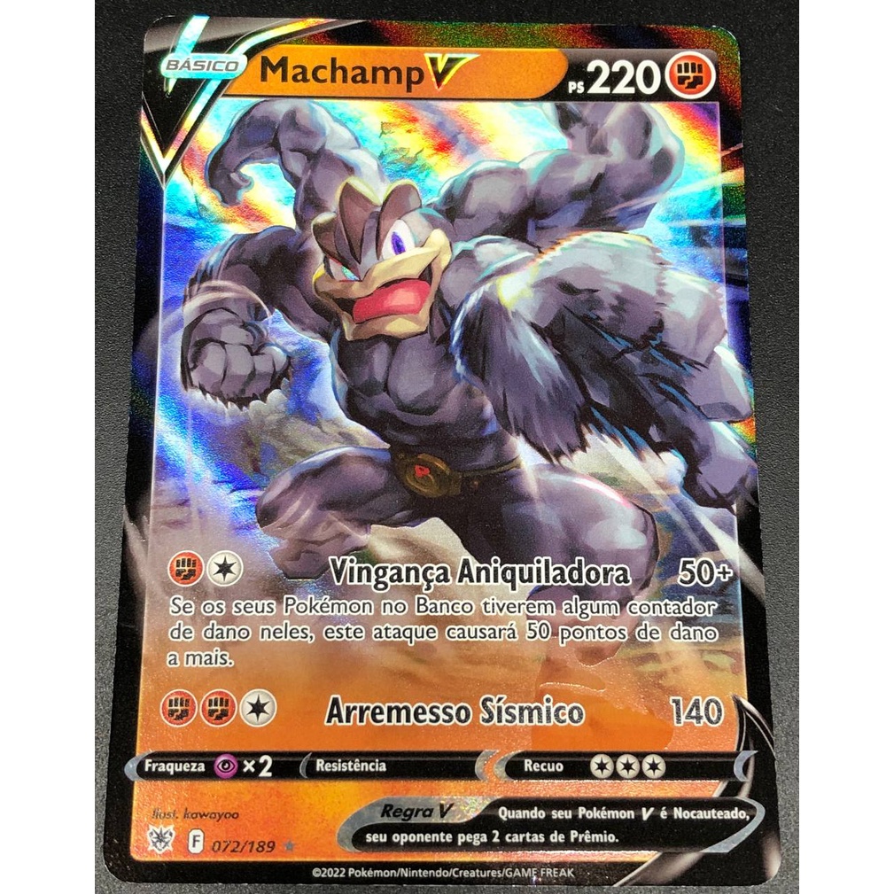 Carta Pokémon Machamp V Forte Estrelas Radiantes Original