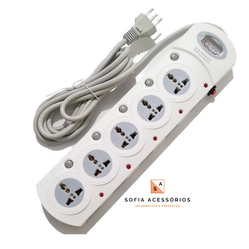 Régua Extensao Filtro De Linha 16 Tomadas 10a 20a 3000w