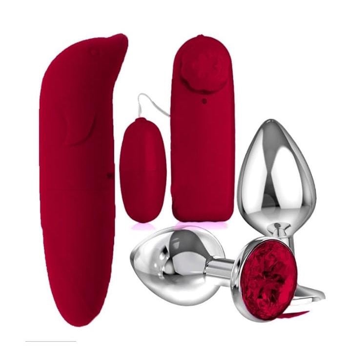 Kit Plug Anal Joia Tamanho P Vibrador Ponto G Golfinho Bullet Multivelocidades Shopee Brasil 0629