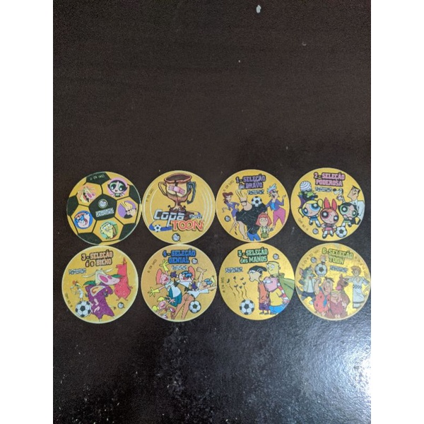 ( VALOR DA UNIDADE ) Tazo copa toon ouro - elma chips