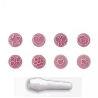 Kit Carimbos Essenciais Rosa Bebê - Blue Star