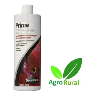 Seachem Prime. Condicionador Concentrado P/ Água Doce e Salgada e Removedor de Cloro Amônia Nitrito e Nitrato