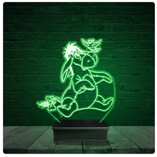 Luminária Abajur Acrílico Led - Ió Ursinho Pooh