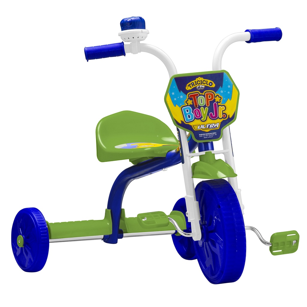 Triciclo Infantil com Haste Empurrador Pedal Motoca Velotrol 2 em 1  Reforçado Brinqway BW-082 - Velotrol e Triciclo a Pedal - Magazine Luiza