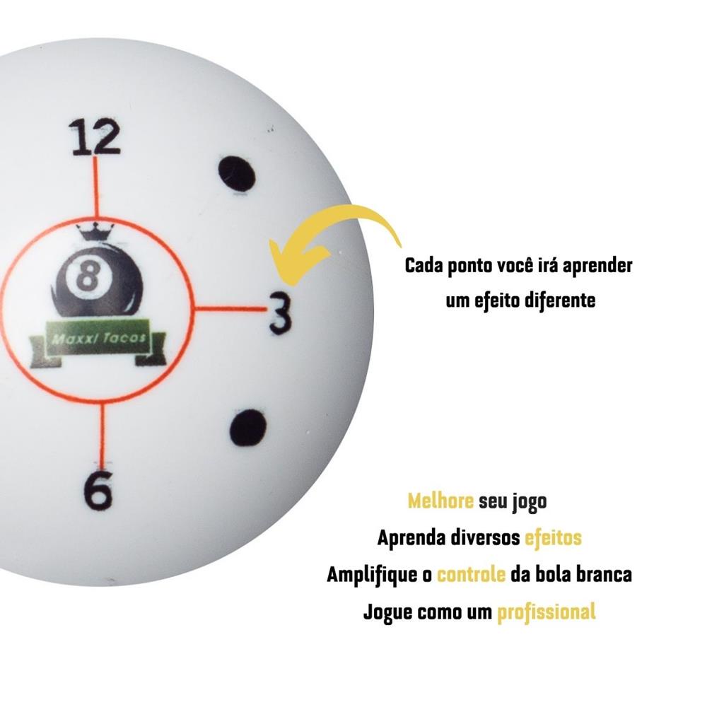 Bola De Treino Maxxi Para Sinuca Bilhar Aprenda Efeitos 50mm