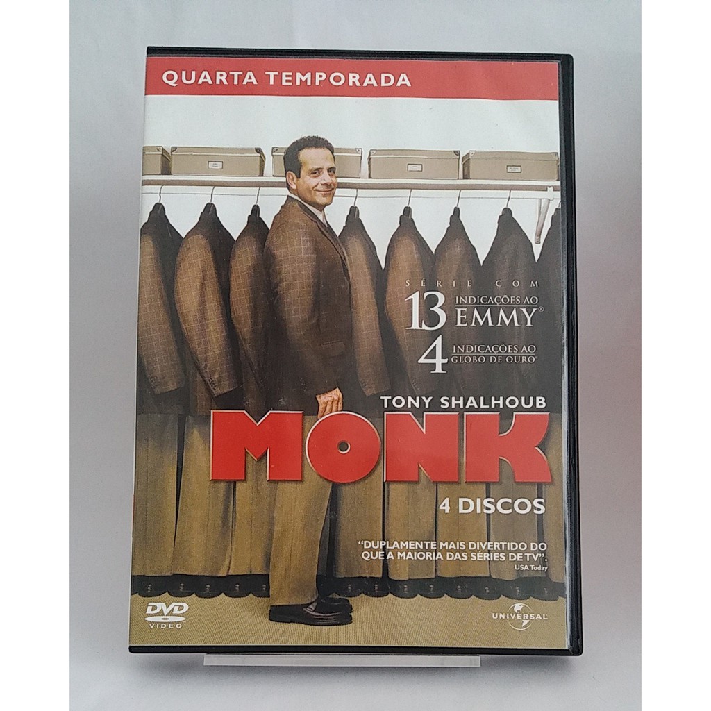 DVD MONK - TEMPORADAS - 1, 2, 3, 4, 5, 7, 8 - ORIGINAL BOX