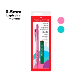 Conjunto FABER-CASTELL Lapiseira Bubble 0,5mm ou 0.7mm + Grafite