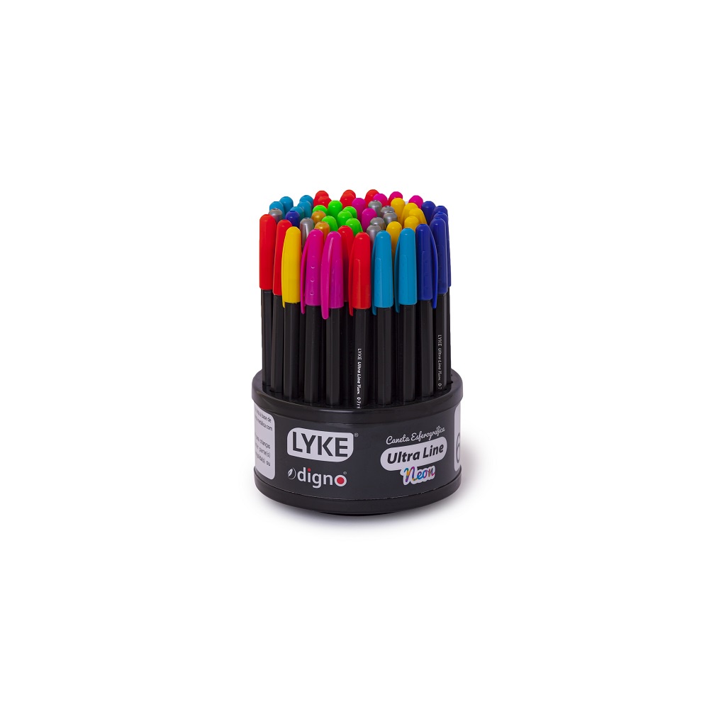 Caneta Ponta Fina Ultraline Lyke 0.7mm Cores Vibrantes | Shopee Brasil