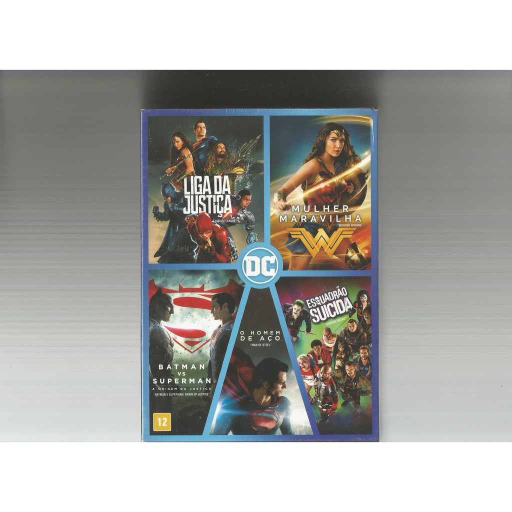 Dvd Superman Kit 4 Filmes De Coleção Novo Lacrado Dc Comics