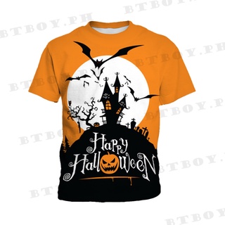 In Stocks 】 halloween Camiseta De Esqueleto Para Meninos Meninas Blusas  Impressas Em 3D Gola Redonda Versão Anime Camisa Diária Infantil