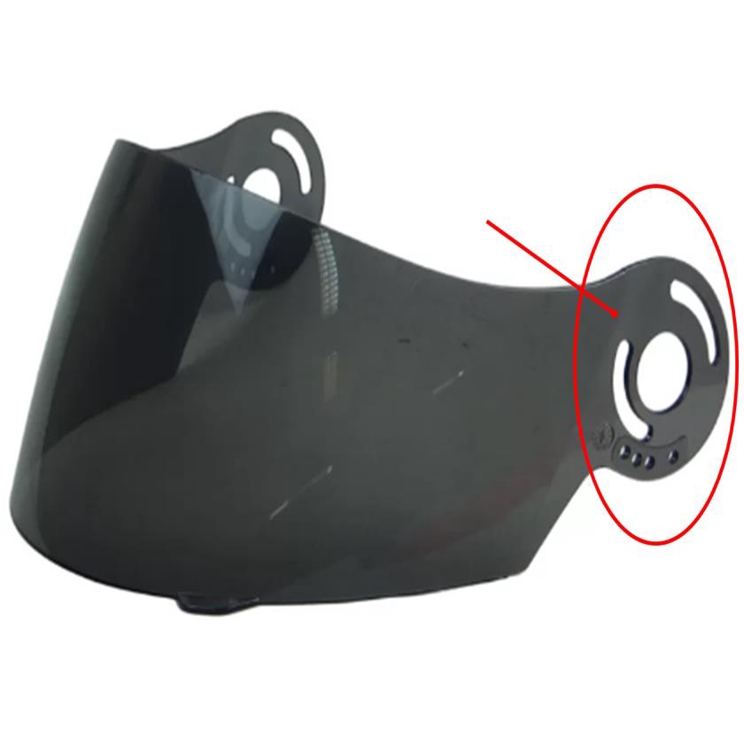 Viseira Zarref Mod Novo V2 V3 V4 V5 Fume espessura 2.2mm Polivisor 1714f