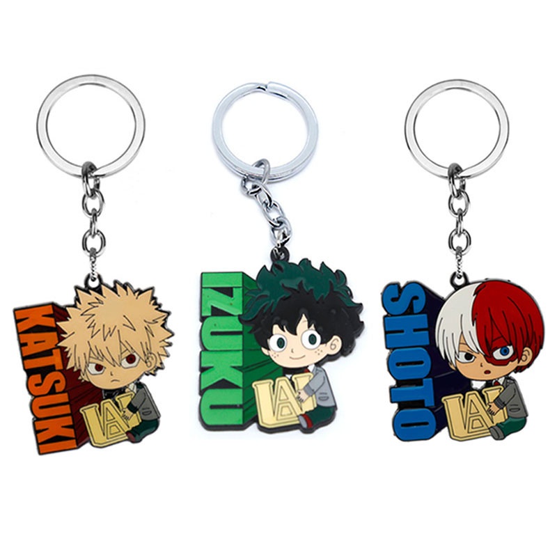 Anime My Hero Academy Keychain IZUKU SHOTO KATSUKI Chaveiro De Metal ...
