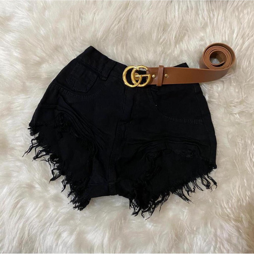 Short jeans store curto feminino preto