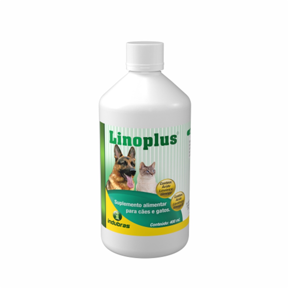 Linoplus Suplemento Para Cães e Gatos Indubras 400 ml