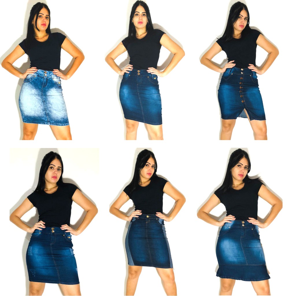 Atacado saias hot sale jeans evangelicas