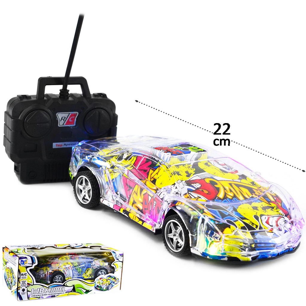 Carro Controle Remoto Crazy Gira 360 - DM Toys 5739 - TRENDS