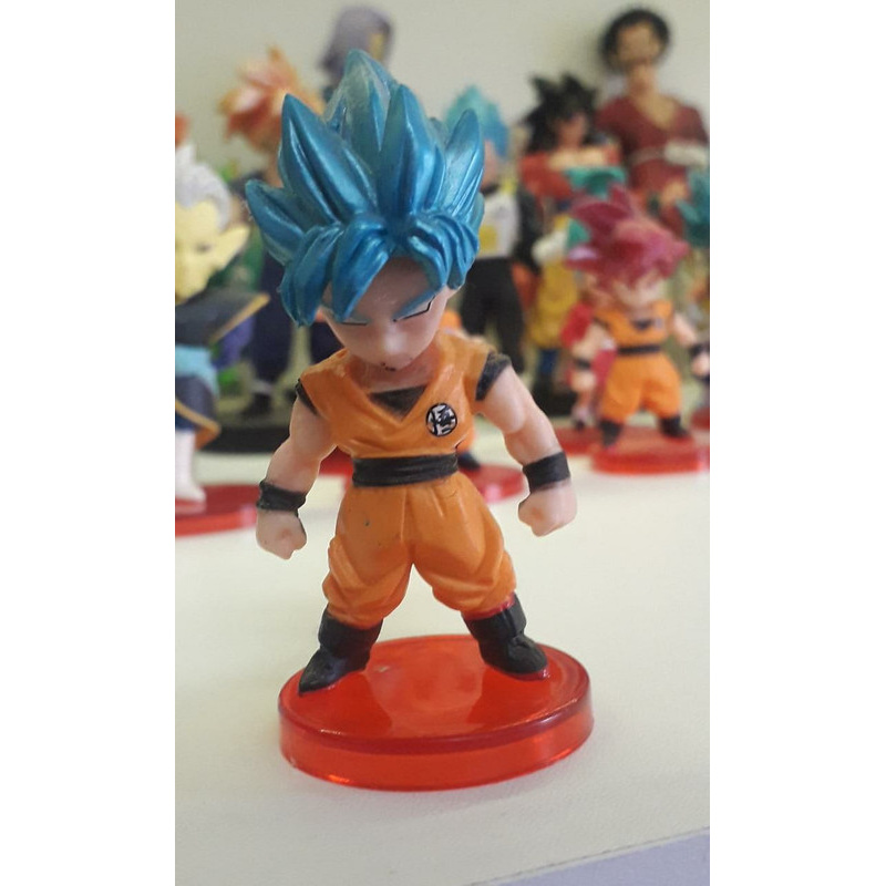 Boneco grande Goku Super Sayajin Blue cabelo azul Dragon Ball Z