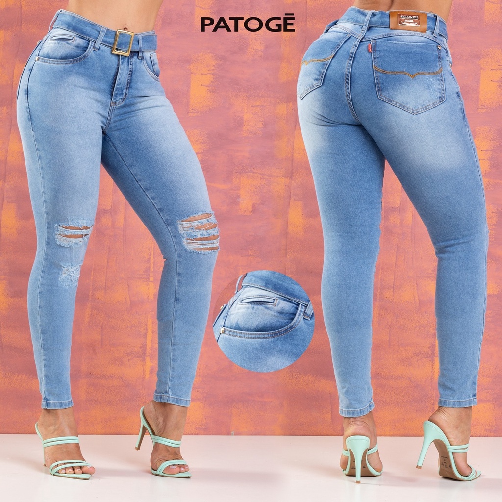 Calça Patogê Jeans Original, Azul Claro Rf20193