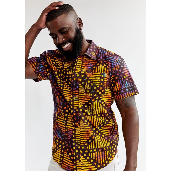 Camisa de pano store africano