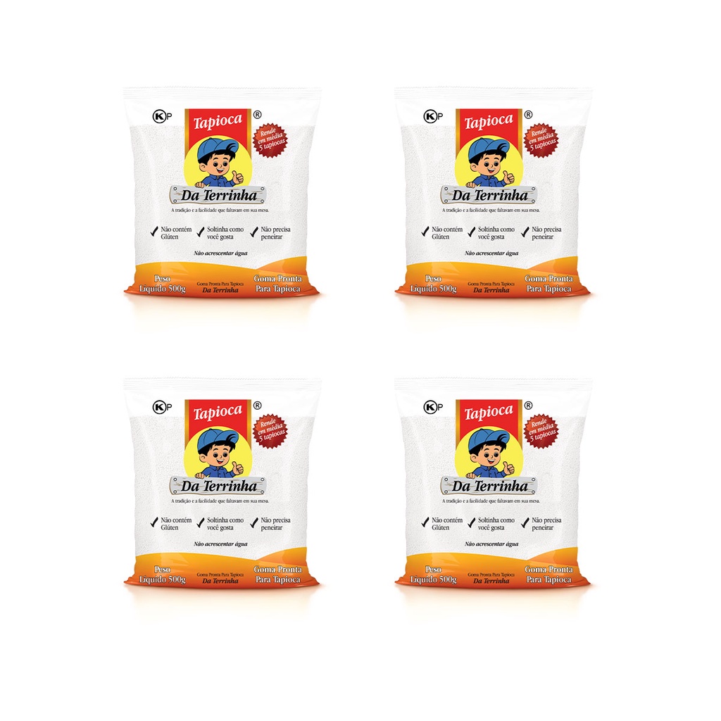 Kit 4 Tapioca Da Terrinha 500 g | Shopee Brasil