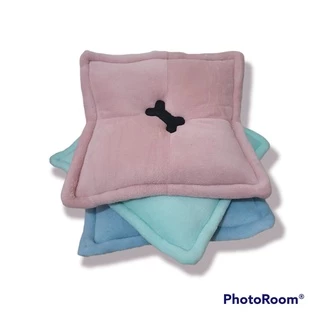 almofada pet quadrada com osso bordado almofadinha baby