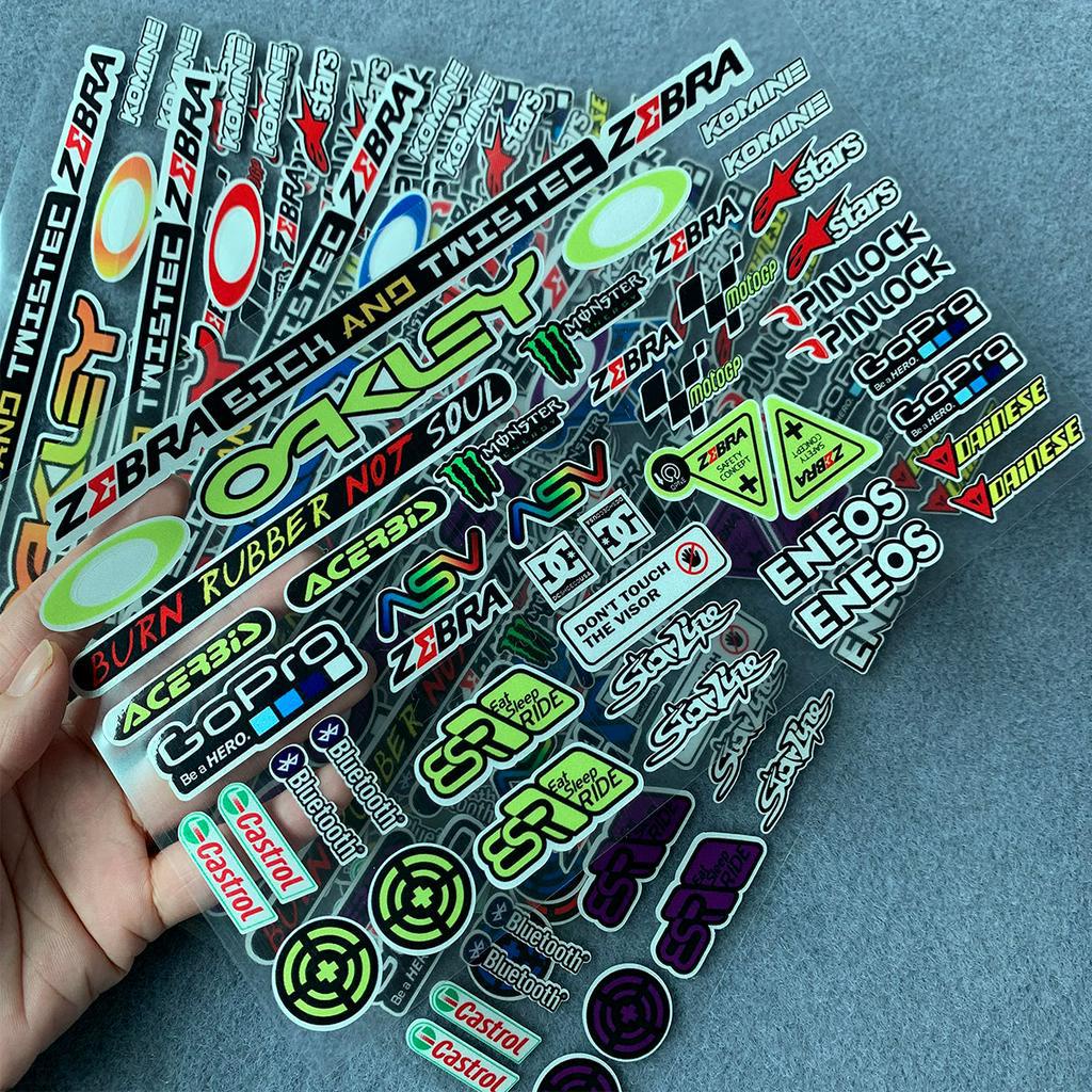 Adesivos Refletivos Para Viseira De Capacete AGV EVO Monster Energy