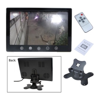 Tela Monitor Lcd 9 Polegadas Com Controle Remoto - Alta Resolução Com Teclas De Simples Toque