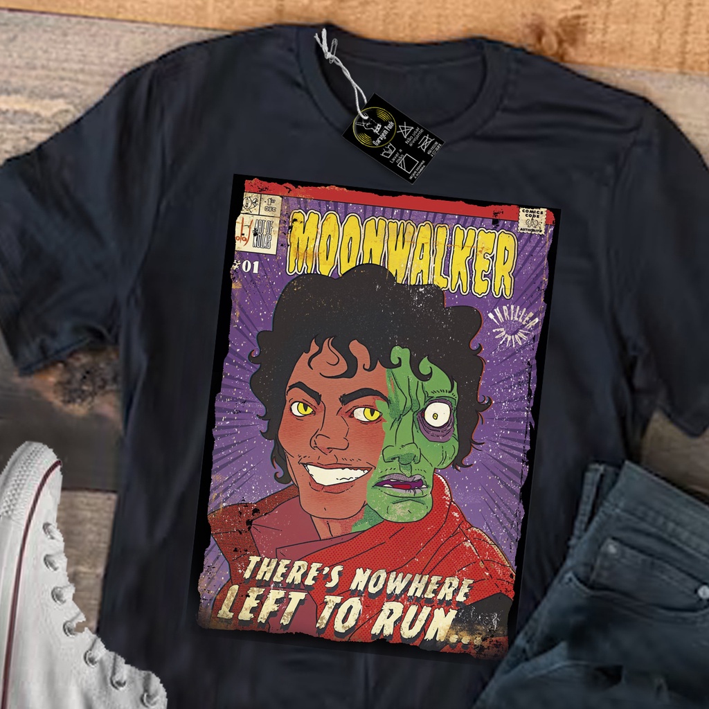 Camiseta Michael Jackson Moonwalker Camisa | Shopee Brasil