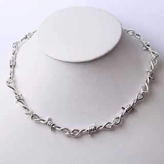 Colar Gargantilha Arame Farpado Chocker Espinhos - Alternativo Aesthetic Punk Rock