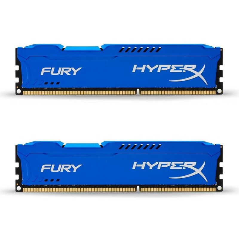 Memória Ram Fury Ddr3 Color Azul 8gb 1600mhz | Shopee Brasil