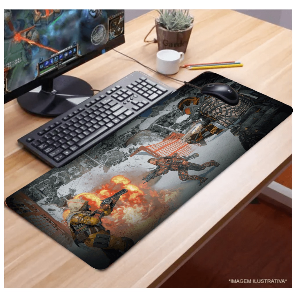Mouse Pad Gamer call of duty warzone black ops Personalizado 65x32
