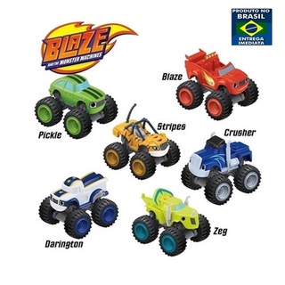 KIDSUP-Nickelodeon Blaze E Monster Machines Super Stunts Kids Carro De  Brinquedo