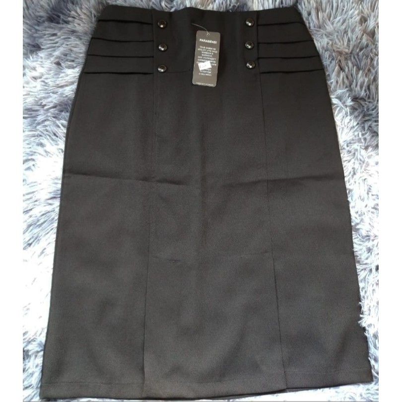 Saia midi hot sale com oxford