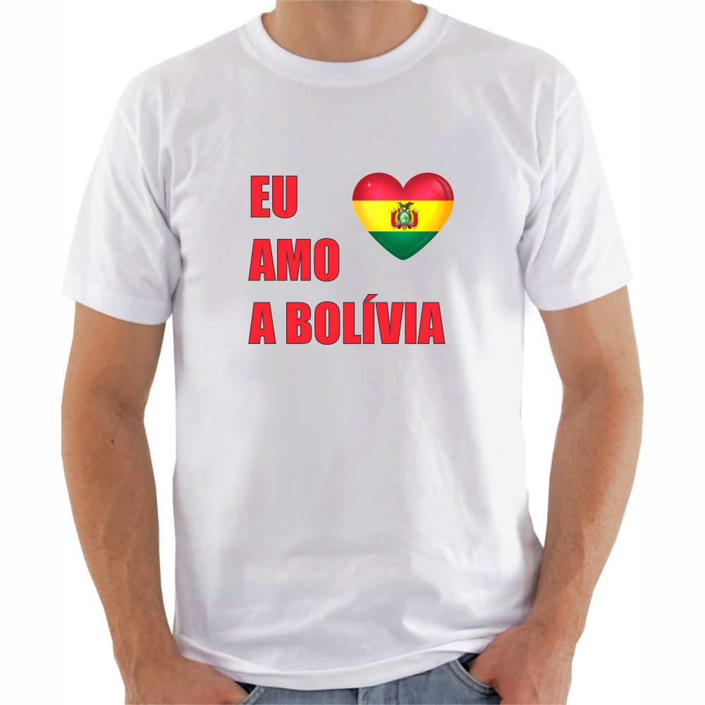 Camiseta Eu Amo a Bolívia